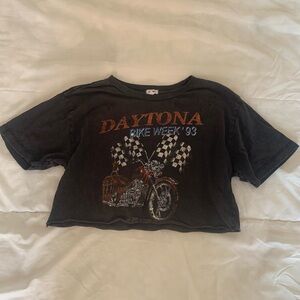 Ripped cropped shirt | size: xs